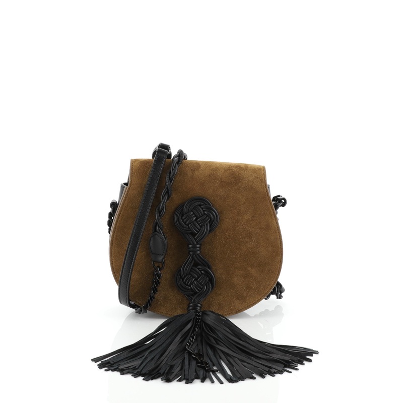 Passementerie Crossbody Bag Suede Small S744816752274
