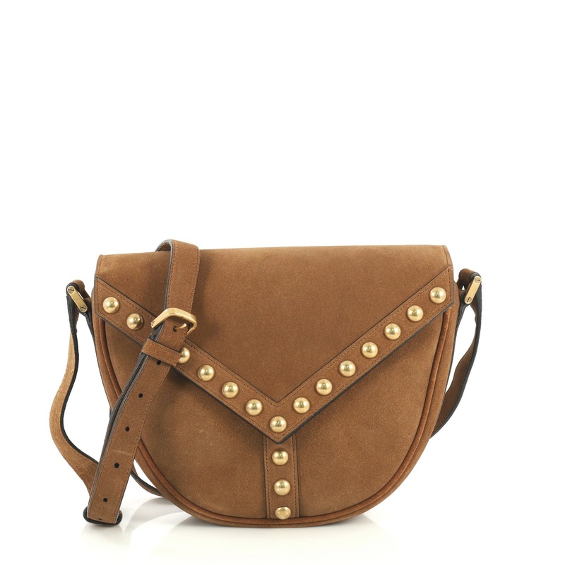 Y Studs Crossbody Bag Suede Small S744816748881