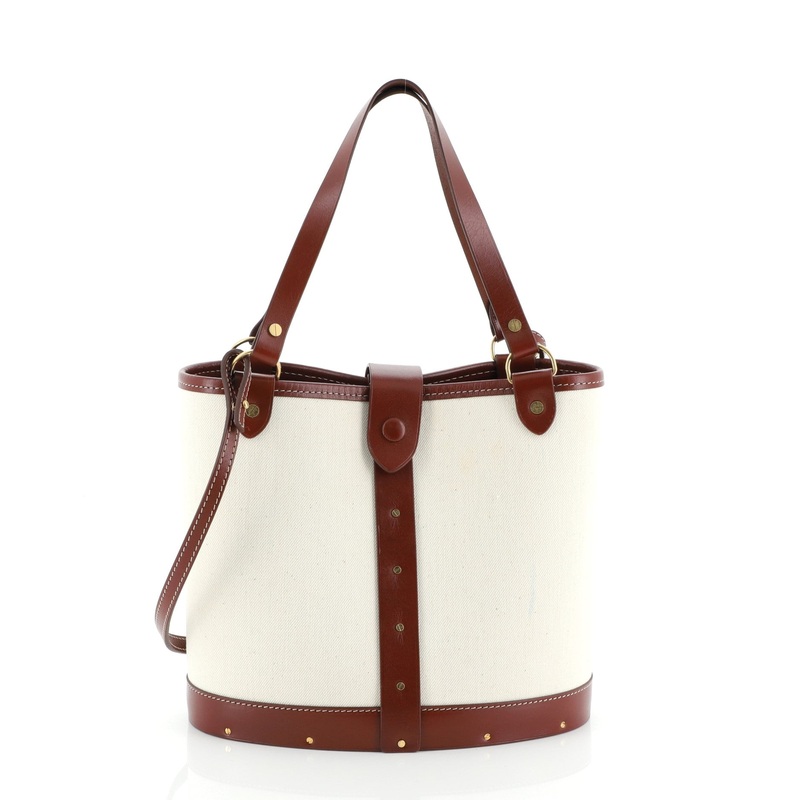 Bucket Bag Canvas with Leather S744816731857