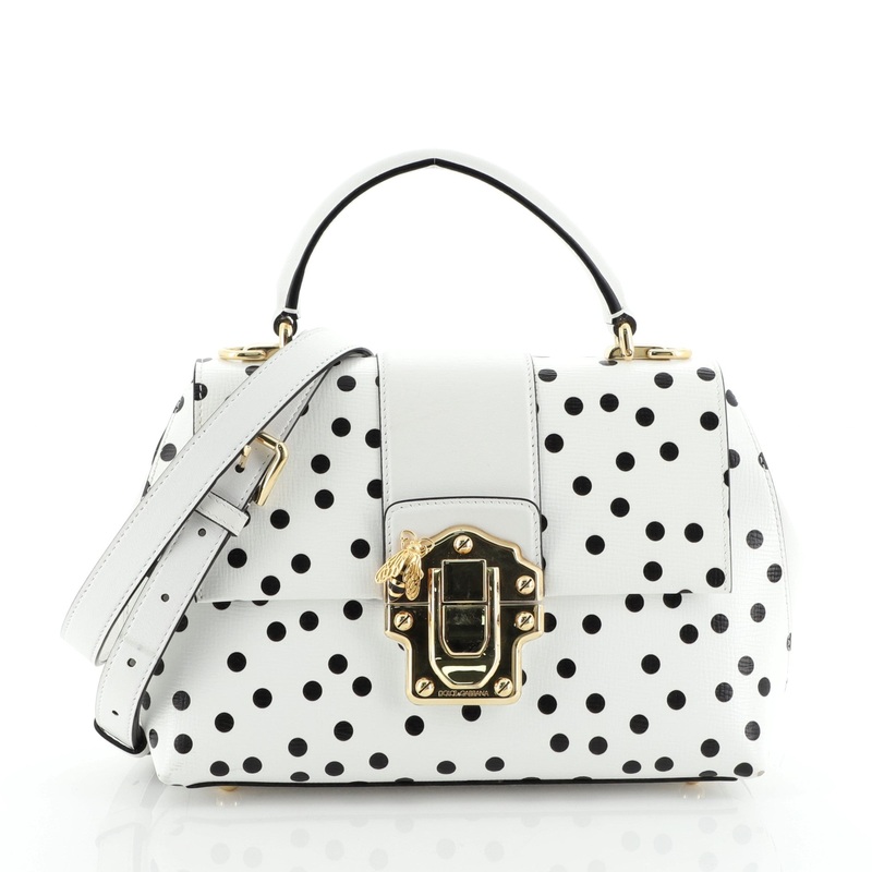 Lucia Top Handle Bag Printed Leather Medium S744816729659