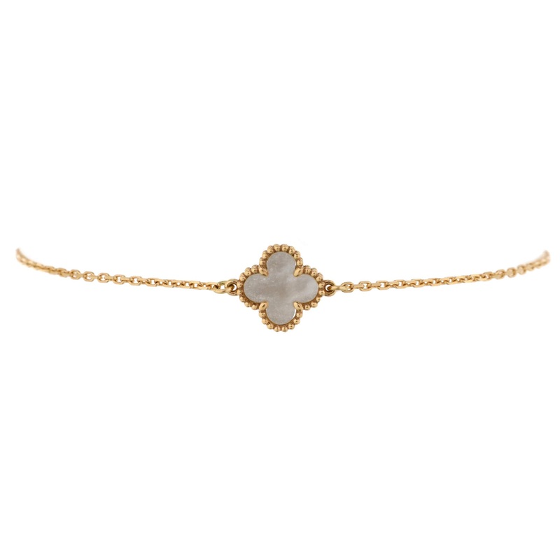 Sweet Alhambra Bracelet 18K Yellow Gold and Mother of Pearl S744816728541