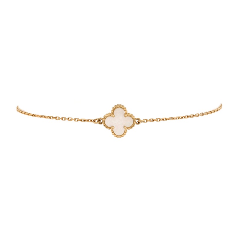 Sweet Alhambra Bracelet 18K Yellow Gold and Mother of Pearl S744816733962