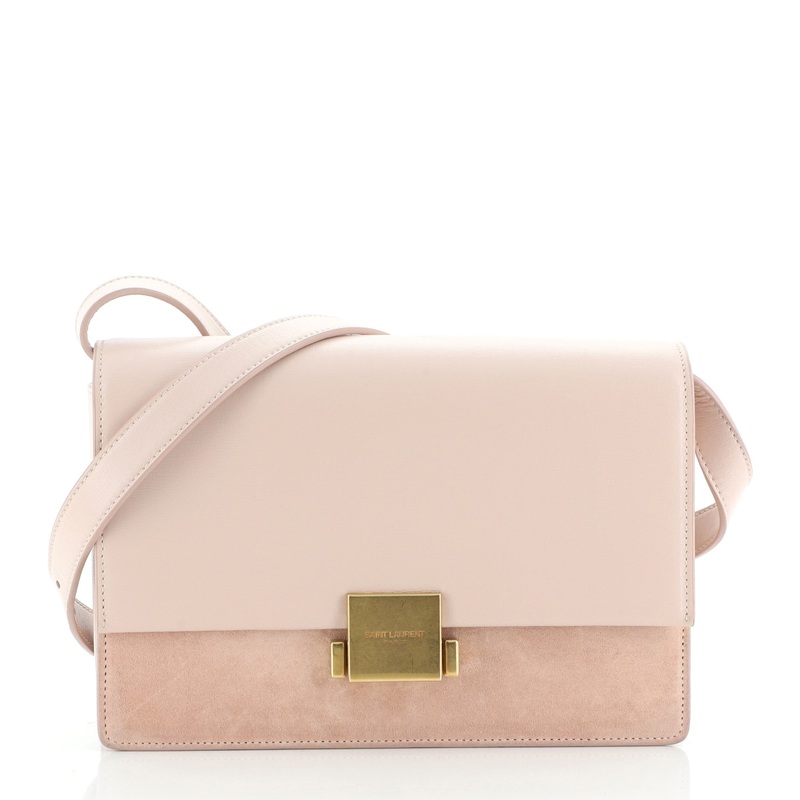 Bellechasse Shoulder Bag Suede and Leather Medium S744816720307