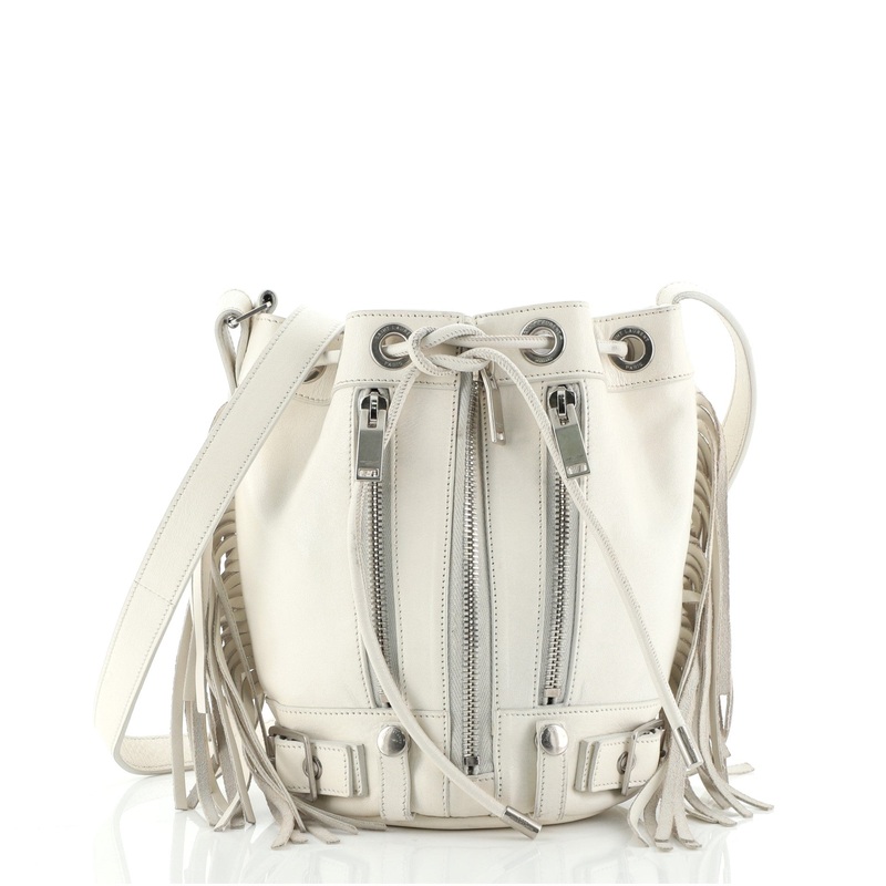 Rider Bucket Bag Fringe Leather Mini S744816712333