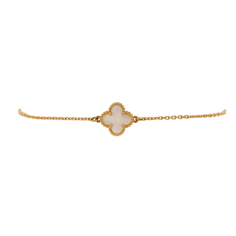 Sweet Alhambra Bracelet 18K Yellow Gold and Mother of Pearl S744816717191