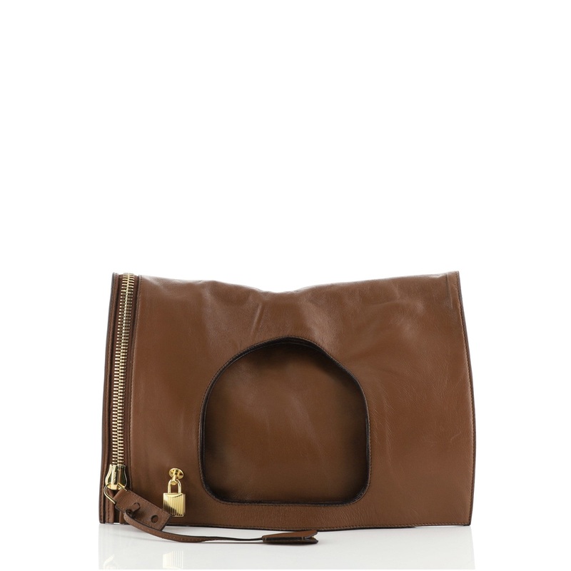 Alix Fold Over Bag Leather Medium S744816703242