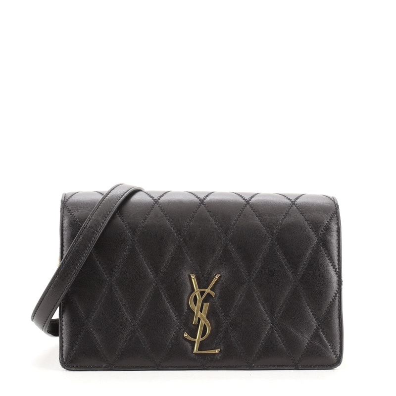 Angie Chain Shoulder Bag Quilted Leather Small S744816704722