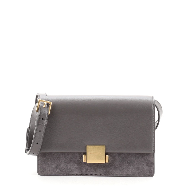 Bellechasse Shoulder Bag Suede and Leather Medium S744816710649