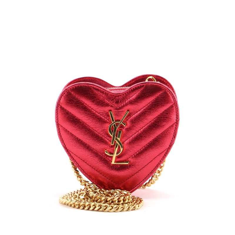 Love Heart Chain Bag Matelasse Chevron Leather Mini S744816703150