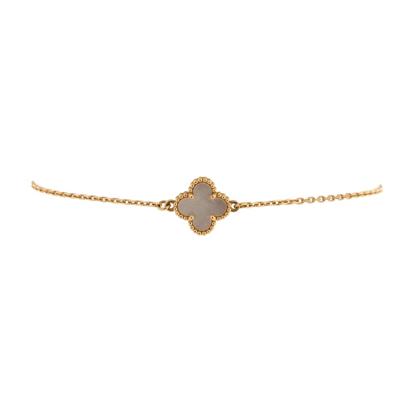 Sweet Alhambra Bracelet 18K Yellow Gold and Mother of Pearl S744816700731
