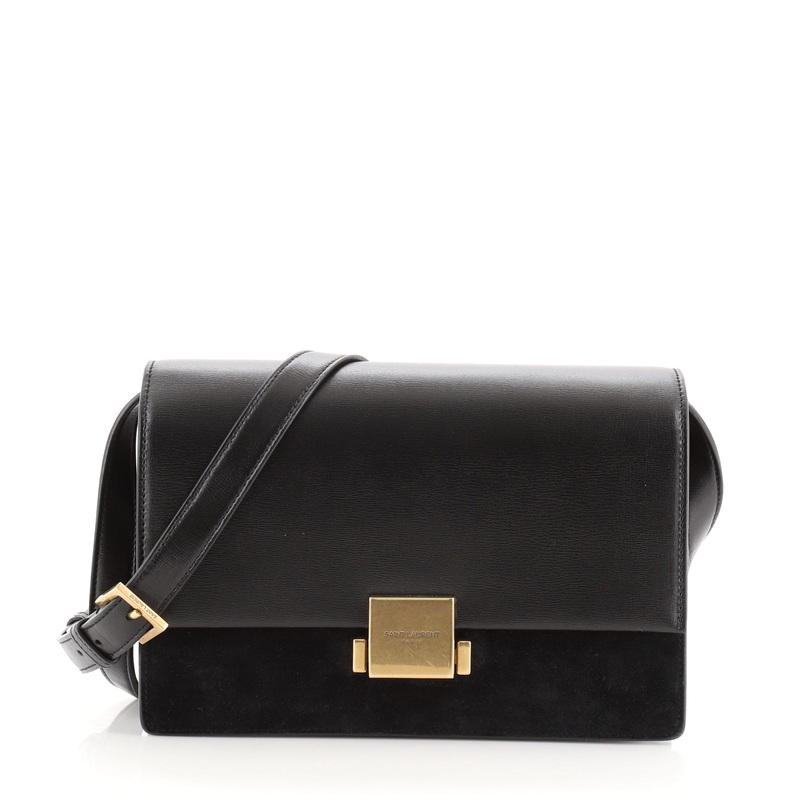 Bellechasse Shoulder Bag Suede and Leather Medium S744816685821