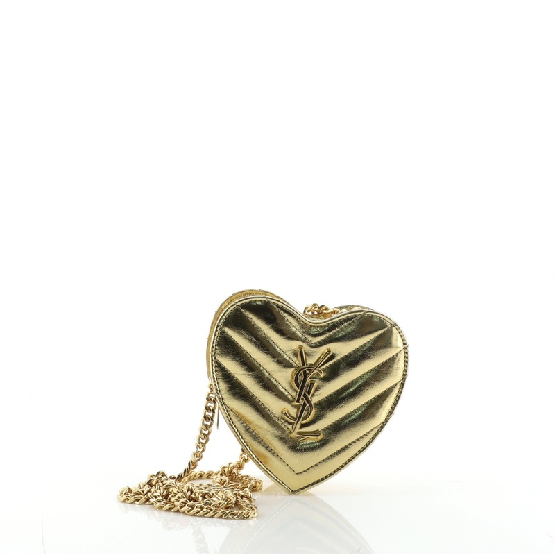Love Heart Chain Bag Matelasse Chevron Leather Mini S744816684582