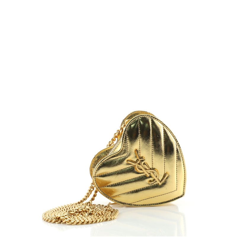 Love Heart Chain Bag Matelasse Chevron Leather Mini S744816685658