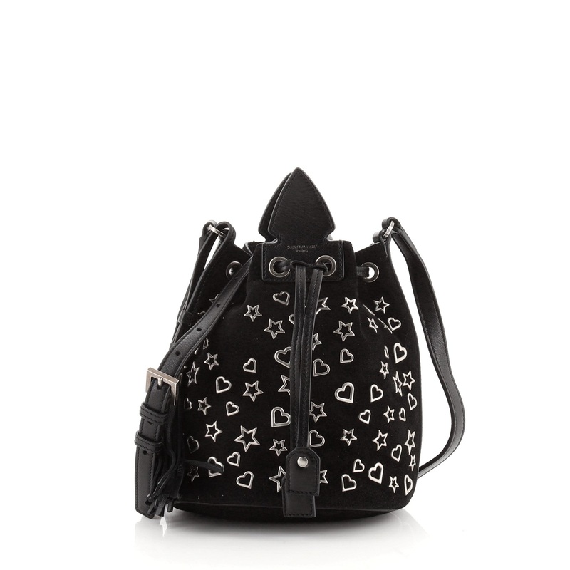 Anja Bucket Bag Studded Suede Small S744816679884