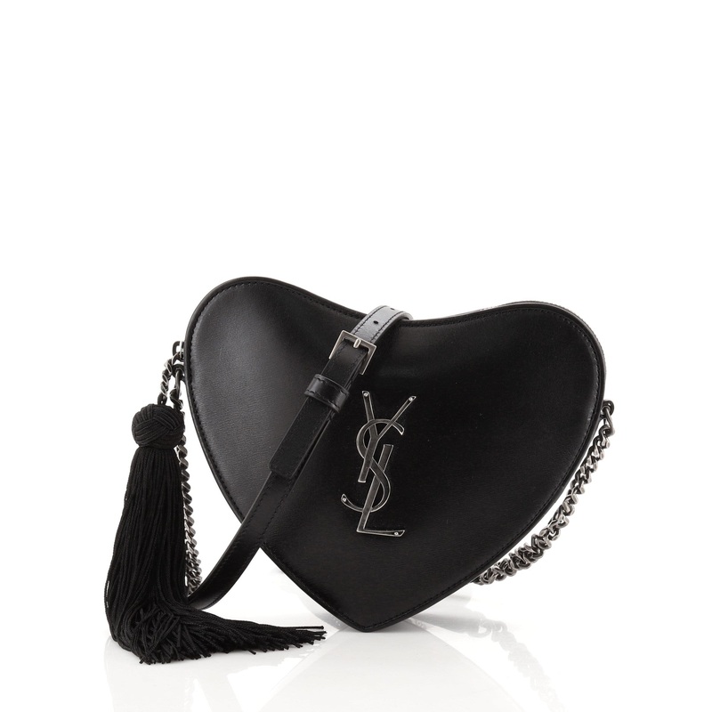 Love Heart Tassel Chain Bag Leather Small S744816668944