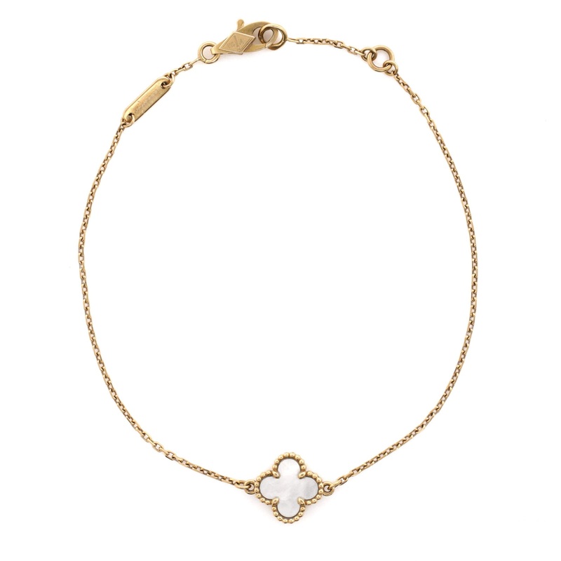 Sweet Alhambra Bracelet 18K Yellow Gold and Mother of Pearl S744816669875