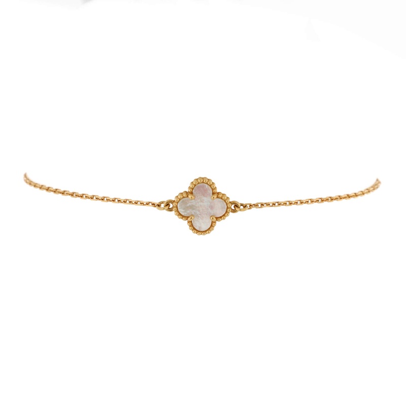 Sweet Alhambra Bracelet 18K Yellow Gold and Mother of Pearl S744816672820