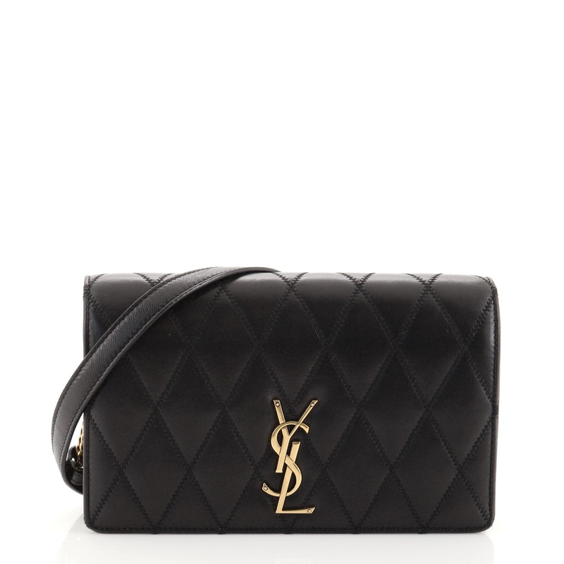 Angie Chain Shoulder Bag Quilted Leather Small S744816662352