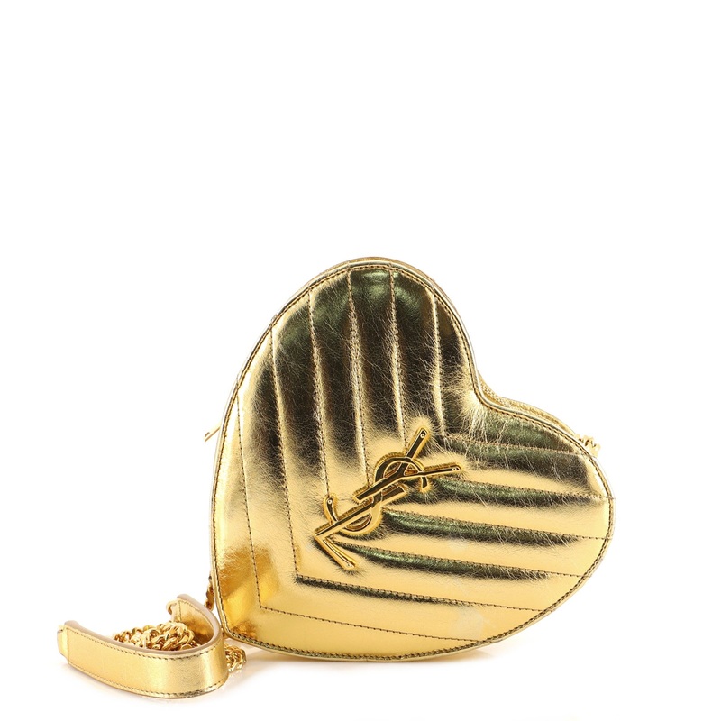 Love Heart Chain Bag Matelasse Chevron Leather Small S744816666607