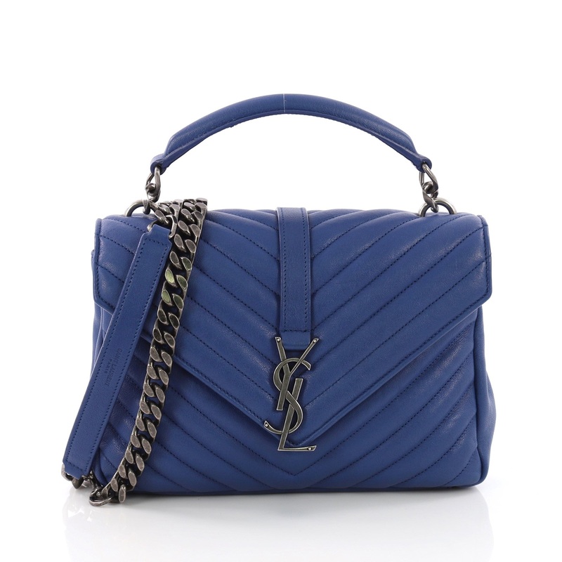 Classic Monogram College Bag Matelasse Chevron Leather Medium S744816653598