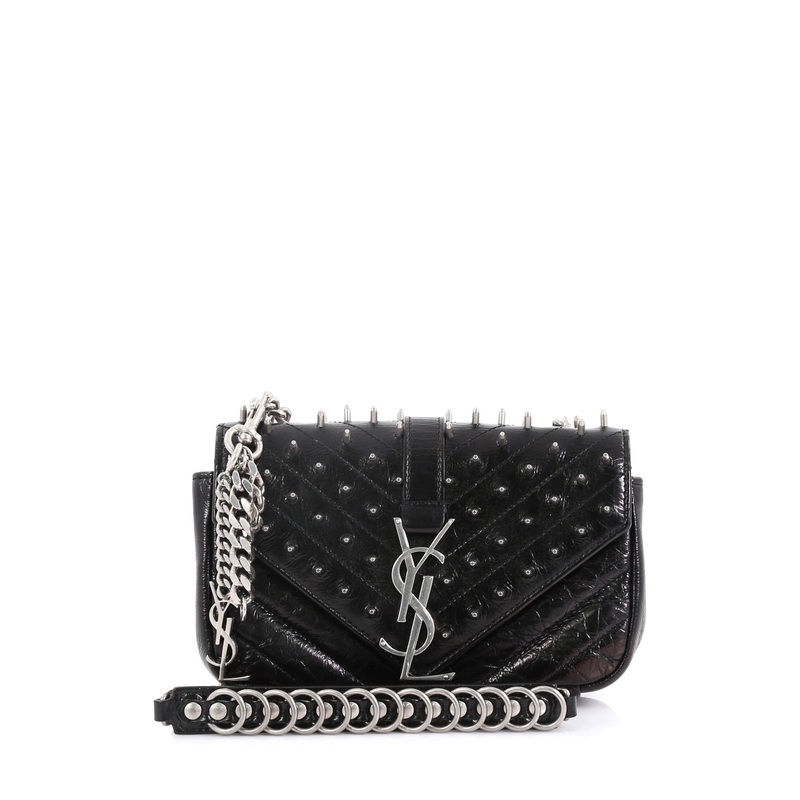Classic Monogram Punk Chain Bag Studded Matelasse Chevron Leather Baby S744816654856