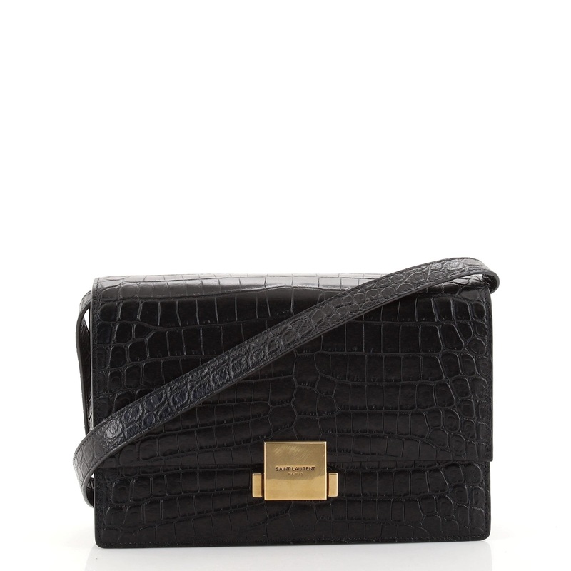 Bellechasse Shoulder Bag Crocodile Embossed Leather Medium S744816639760