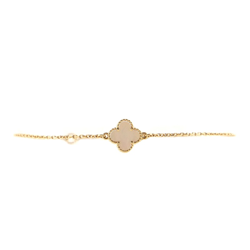 Sweet Alhambra Bracelet 18K Yellow Gold and Mother of Pearl S744816623877