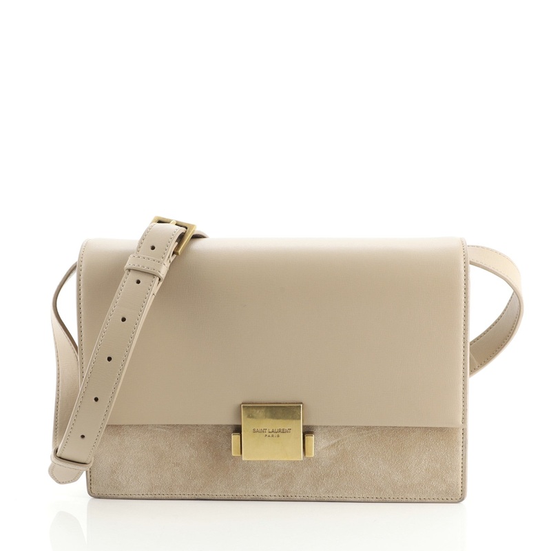 Bellechasse Shoulder Bag Suede and Leather Medium S744816620712