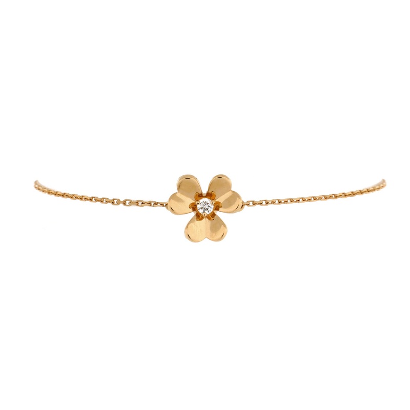 Frivole Bracelet 18K Yellow Gold with Diamond Mini S744816620082