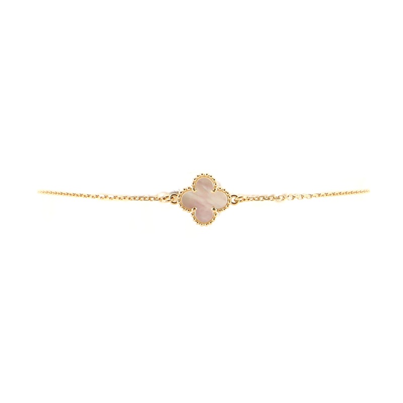Sweet Alhambra Bracelet 18K Yellow Gold and Mother of Pearl S744816622016