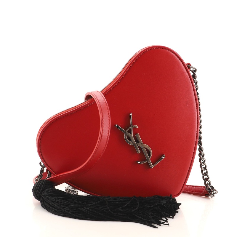 Love Heart Tassel Chain Bag Leather Small S744816612866