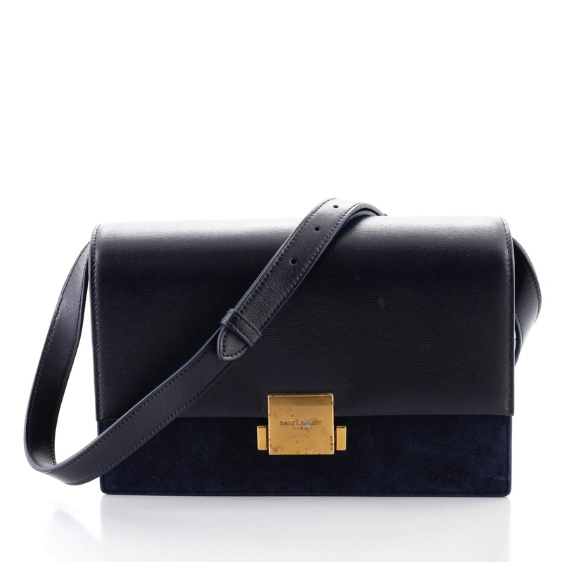Bellechasse Shoulder Bag Suede and Leather Medium S744816607945