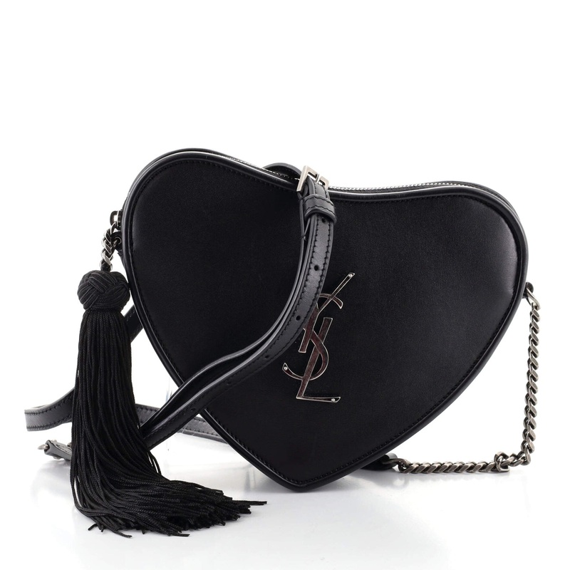 Love Heart Tassel Chain Bag Leather Small S744816603152