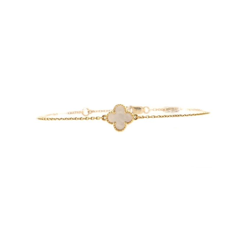 Sweet Alhambra Bracelet 18K Yellow Gold and Mother of Pearl S744816604719
