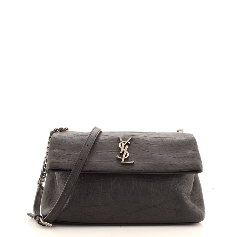 West Hollywood Shoulder Bag Crocodile Embossed Leather Medium S744816602505