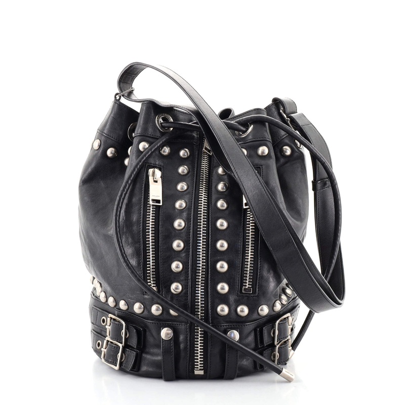 Rider Bucket Bag Studded Leather Medium S744816593720