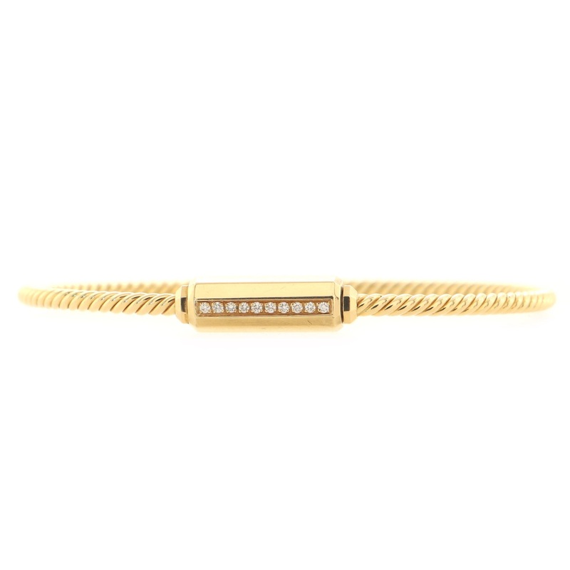Barrels Bracelet 18K Yellow Gold with Diamonds S744816584451