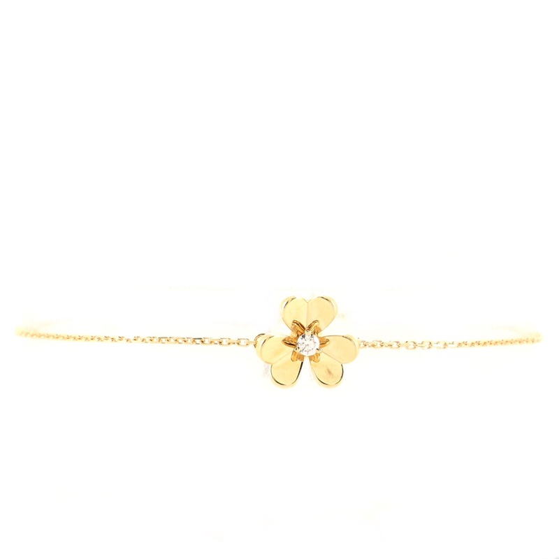 Frivole Bracelet 18K Yellow Gold and Diamond Mini S744816582406