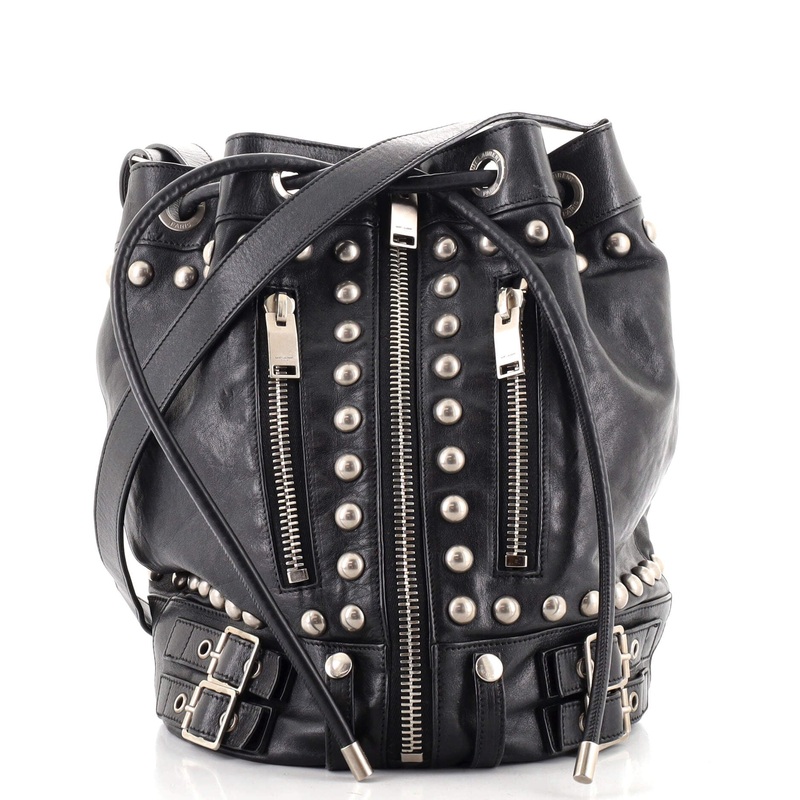 Rider Bucket Bag Studded Leather Medium S744816575286