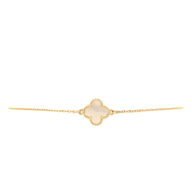Sweet Alhambra Bracelet 18K Yellow Gold and Mother of Pearl S744816575971