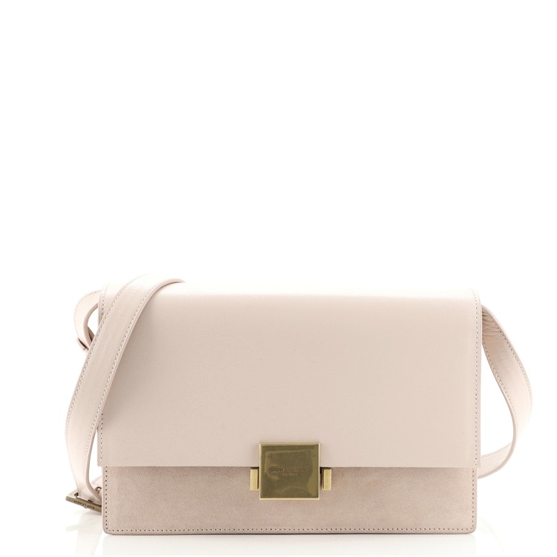 Bellechasse Shoulder Bag Suede and Leather Medium S744816566509