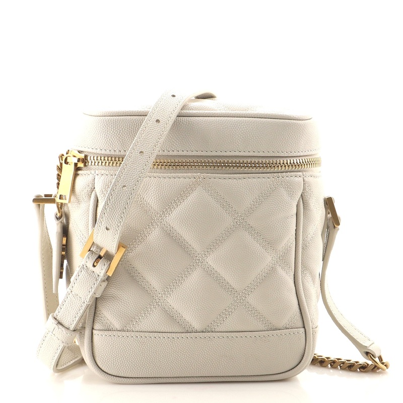 80’s Vanity Bag Quilted Leather S744816562644