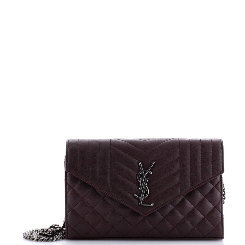 Classic Monogram Chain Wallet Mixed Matelasse Leather Medium S744816559307