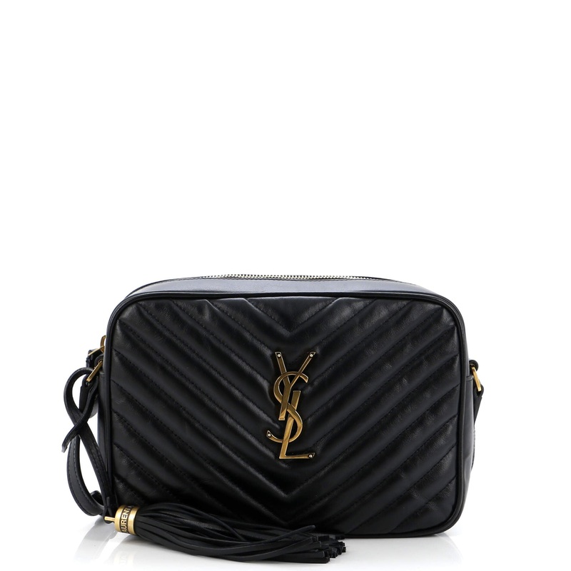 Lou Camera Bag Matelasse Chevron Leather Small S744816559143