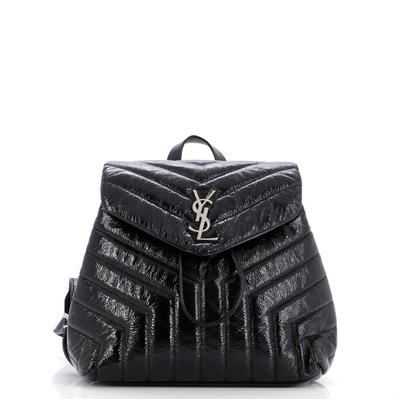 LouLou Backpack Matelasse Chevron Patent Small S744816559146