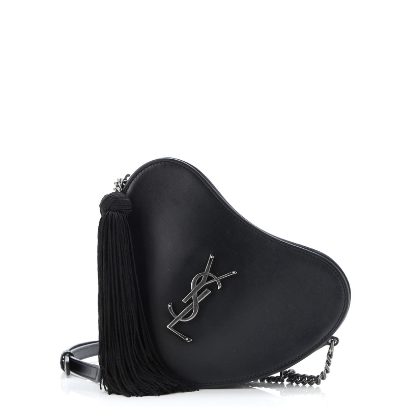 Love Heart Tassel Chain Bag Leather Small S744816558697